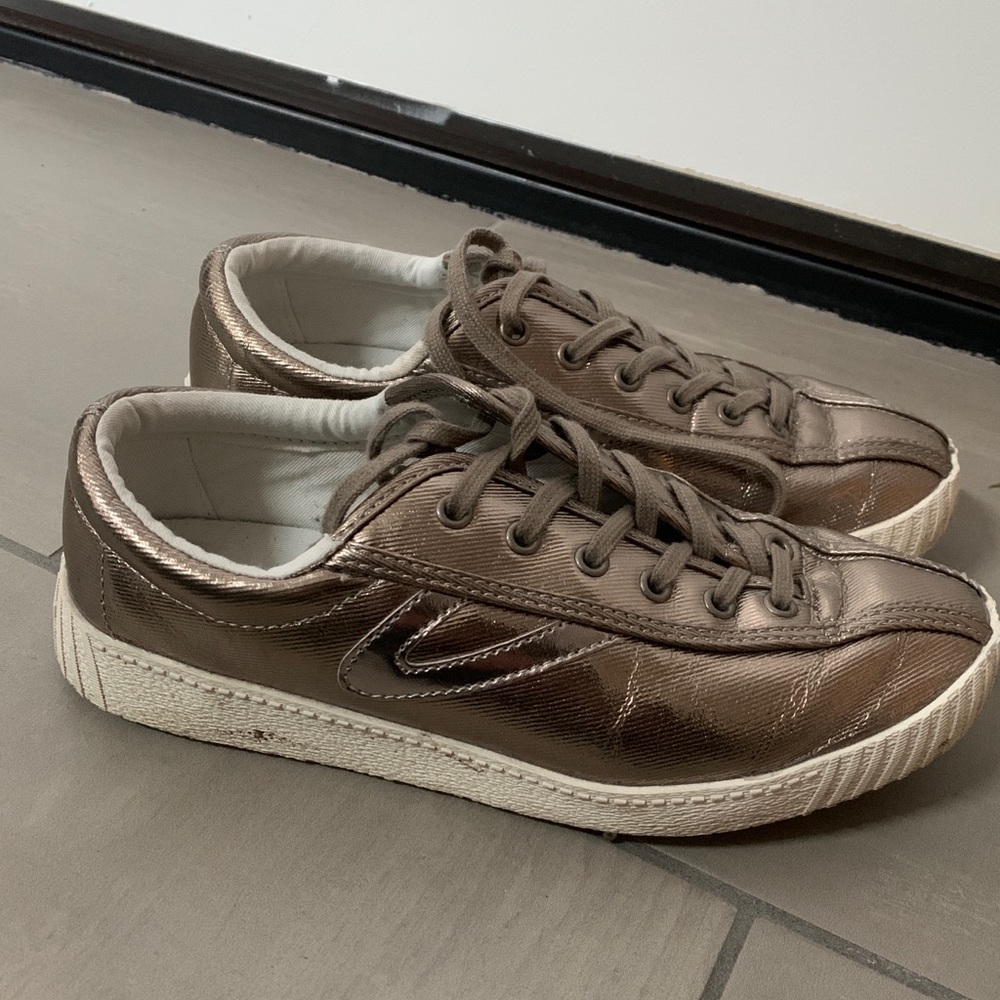 Metallic Tretorn Sneakers